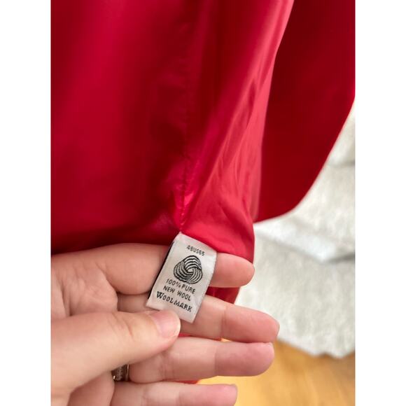 Pendleton Wool Christmas Red Single Button Blazer - Picture 7 of 11